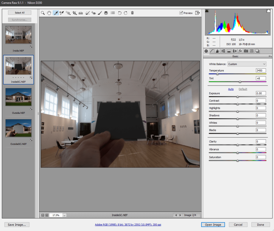 Perfect Montage White Balance Background